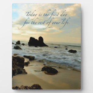 Plaque Photo Aujourd'hui est le premier jour