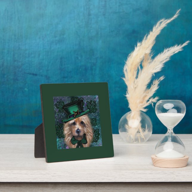 Plaque Photo Australian Terrier      (Insitu)