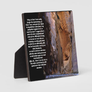 Plaque Photo Auto-pardon Inspiration