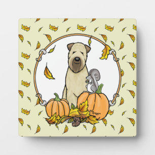 Plaque Photo Automne Roue Terrier (blé 1b2) Citrouille mignon