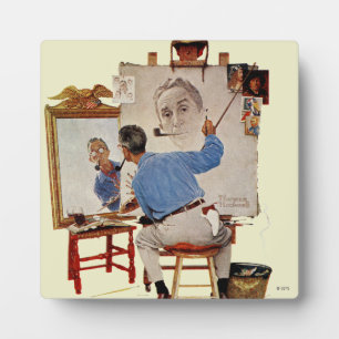 Plaque Photo Autoportrait triple