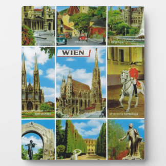 Plaque Photo Autriche vintage, Wien, Vienne, Multiview