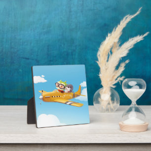 Plaque Photo Aventure en vol avec chien