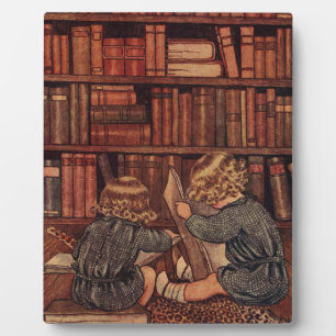 Plaque Photo Aventures dans la bibliothèque