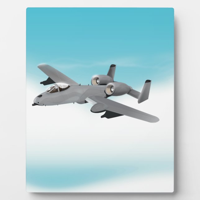 Plaque Photo Avion de bombardement A-10 (Devant)