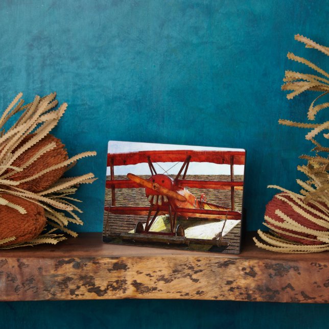 Plaque Photo Avion vintage par Shirley Taylor (Côté)