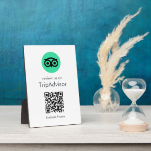 Plaque Photo Avis Tripadvisor Business Review QR Code