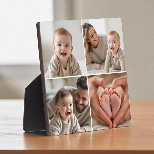 Plaque Photo Baby 4 Photo Collage Picture Instagram (Créateur téléchargé)