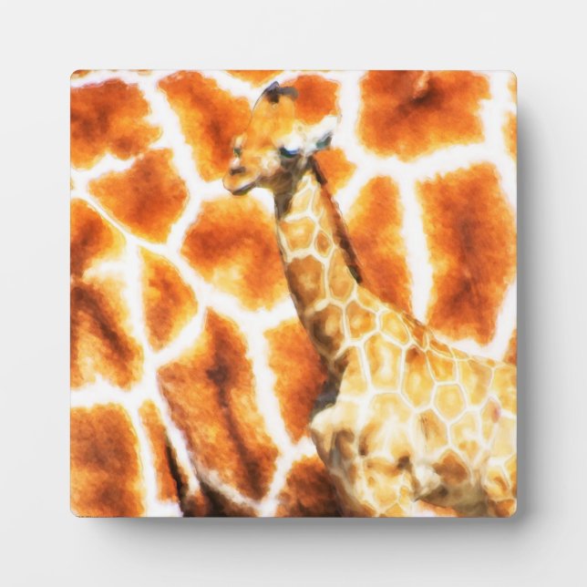 Plaque Photo Baby Giraffe (Devant)