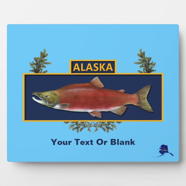 Plaque Photo Badge du pêcheur de combat de l'Alaska (Devant)