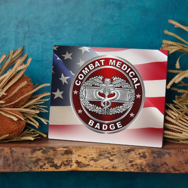 Plaque Photo Badge Médicale de combat (Côté)