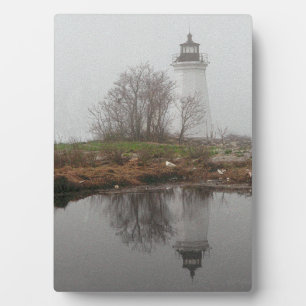 Plaque Photo Balise dans le brouillard