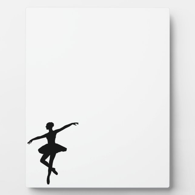 Plaque Photo Ballet simple Ballerina noir blanc (Devant)