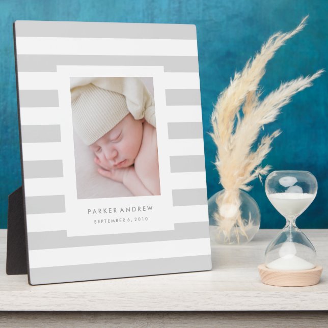 Plaque Photo Bandes neutres (Côté)