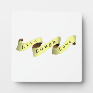 Plaque Photo Bannière Live Laugh Love