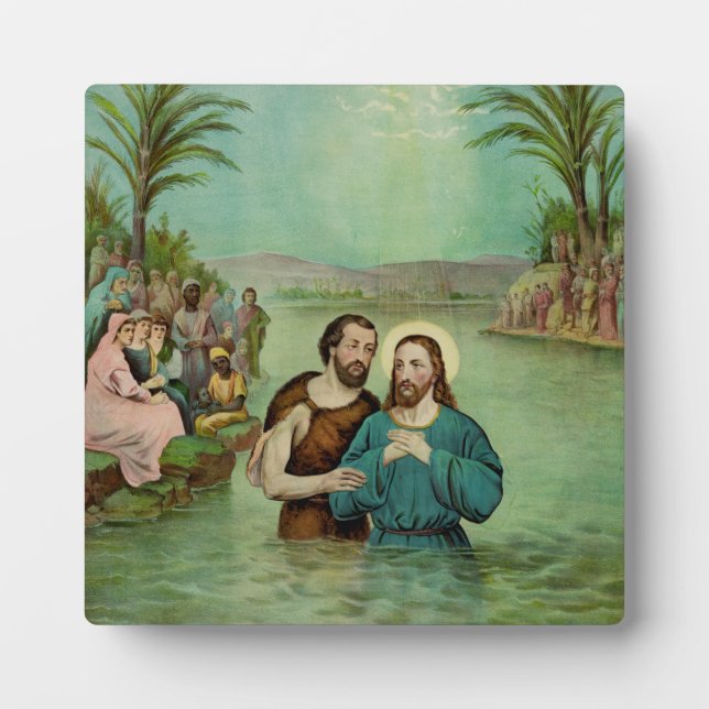 Plaque Photo Baptême de Jésus-Christ (Devant)