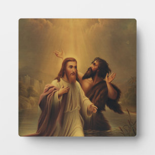 Plaque Photo Baptême de Jésus-Christ