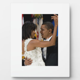 Plaque Photo Barack et Michelle Obama