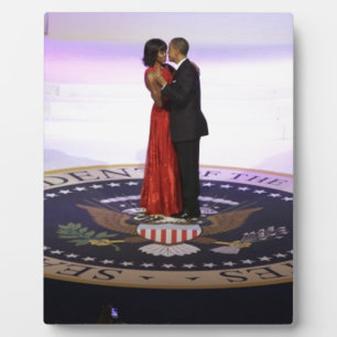 Plaque Photo Barack et Michelle Obama