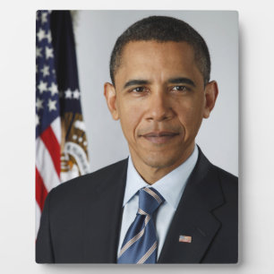 Plaque Photo Barack Obama Président américain Portrait de la Ma
