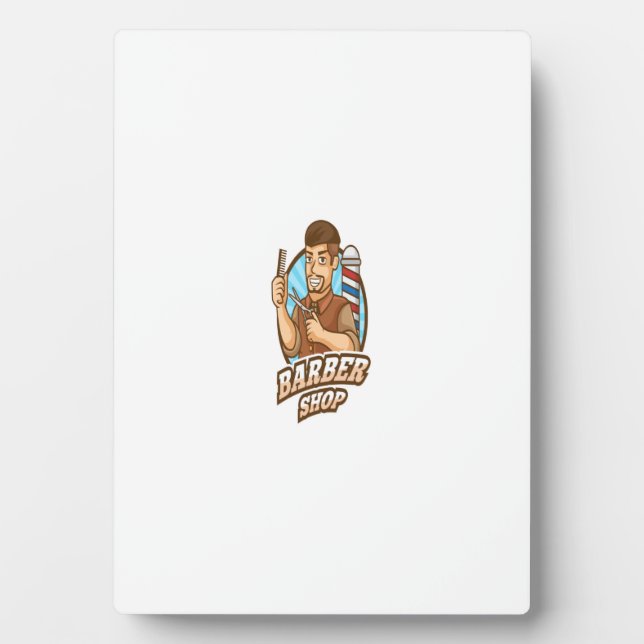 Plaque Photo barbier (Devant)