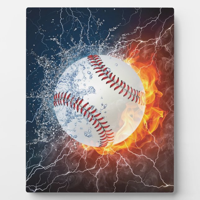 Plaque Photo Baseball ball (Devant)