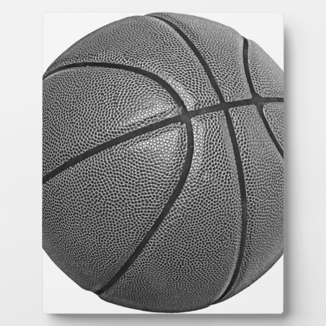 Plaque Photo Basket-ball en niveaux de gris (Devant)
