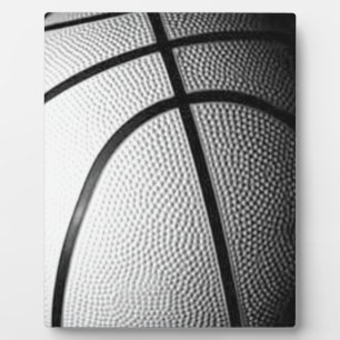 Plaque Photo Basket-ball noir et blanc