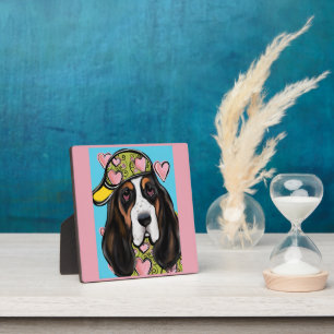 Plaque Photo Basset Hound