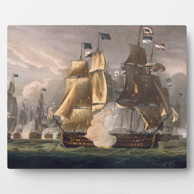 Plaque Photo Bataille du cap Saint-Vincent, 14 février 1797 (Devant)