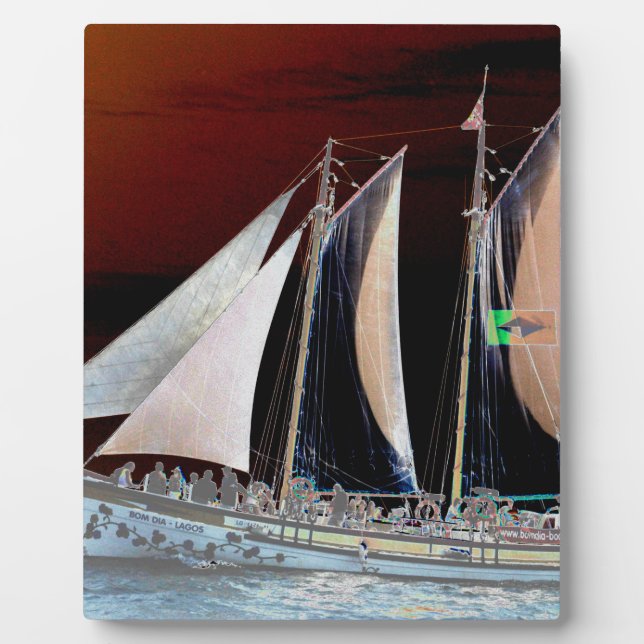 Plaque Photo Bateaux à voile (Devant)