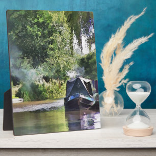 PLAQUE PHOTO BATEAUX DE CANAL