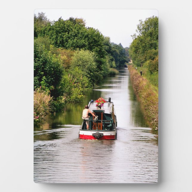 PLAQUE PHOTO BATEAUX DE CANAL (Devant)