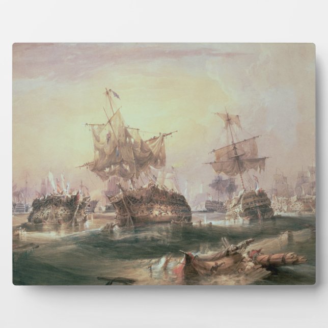 Plaque Photo Battle of Trafalgar, 21st October 1805 (Devant)
