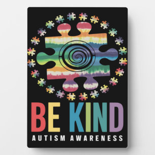Plaque Photo Be Kind Sensibilisation sur l'autisme Conception c