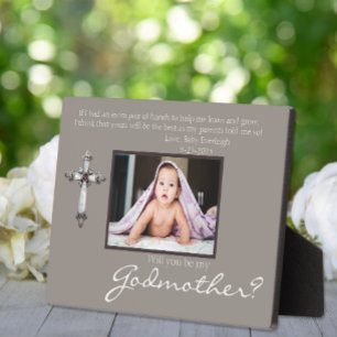 Plaque Photo Be My Godmother Proposal Brown Memorial Photo