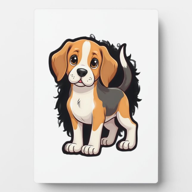 Plaque Photo Beagle Dog T Shirt (Devant)