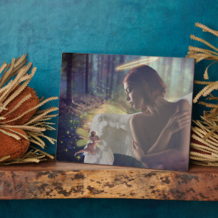 Plaque Photo Beau ange avec Imaginaire Fairy Art