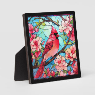Plaque Photo Beau Cardinal Red Bird