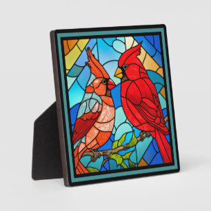 Plaque Photo Beau Cardinal Red Bird