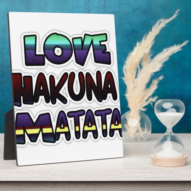 Plaque Photo Beau Hakuna Matata Art Print (Côté)