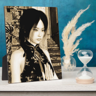 Plaque Photo Beauté asiatique