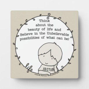 Plaque Photo Beauté de la vie