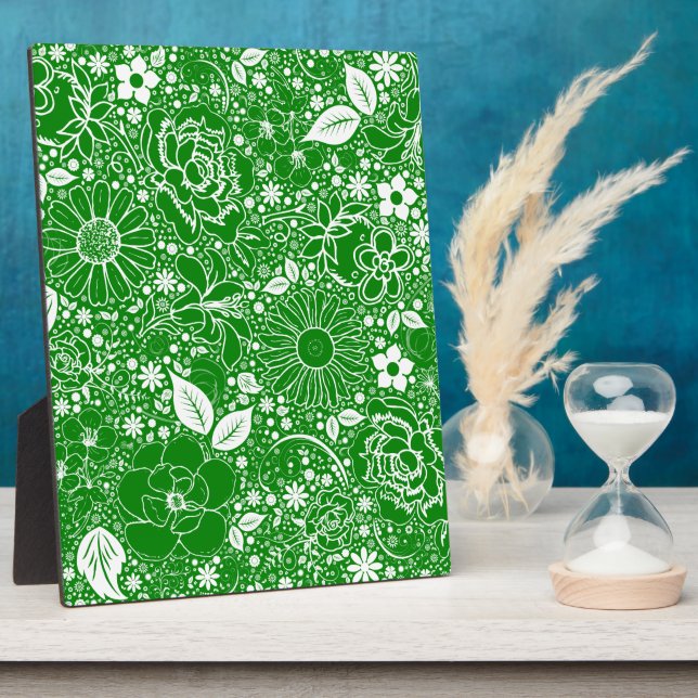 Plaque Photo Beautés botaniques vertes (Côté)