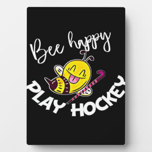 Plaque Photo Bee Happy Jouer Hockey Bee Don, J'Aime Bee Honey