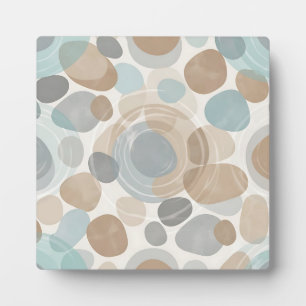 Plaque Photo Beige Bleu Gris Minimaliste Chevauchement