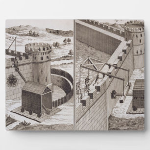 Plaque Photo Béliers romains batteurs, de l'Encyclopédie des S