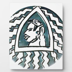 Plaque Photo Belle Africaine Bongo Massai Portrait Tribal Art