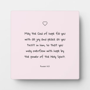 Plaque Photo Belle Citation Bible Écriture Confortante