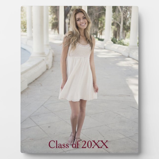 Plaque Photo Belle photo de diplômé (Devant)